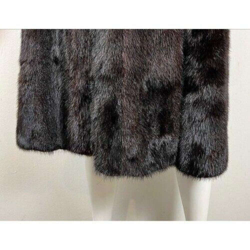 BIRGER CHRISTENSEN MINK MIDI SWING COAT M/L - Picture 13 of 16